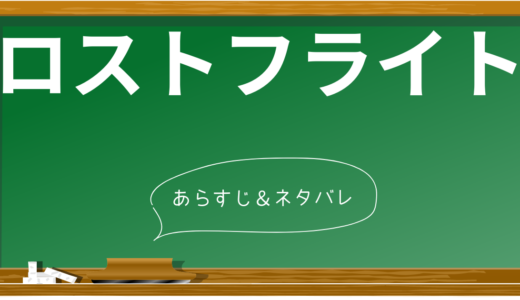 ロストフライト結末までのあらすじネタバレ！見るべき人を徹底解説